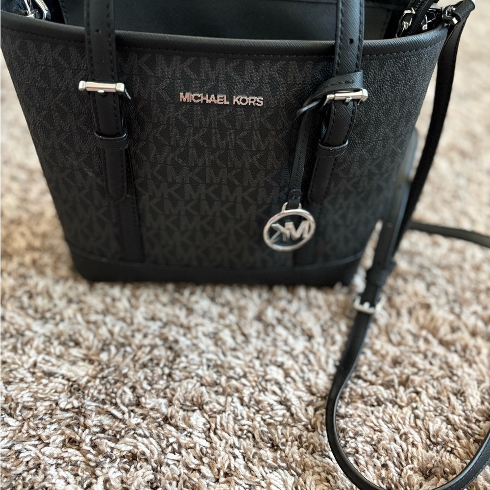 Jet Set Travel Extra-Small Logo Top-Zip Tote Bag